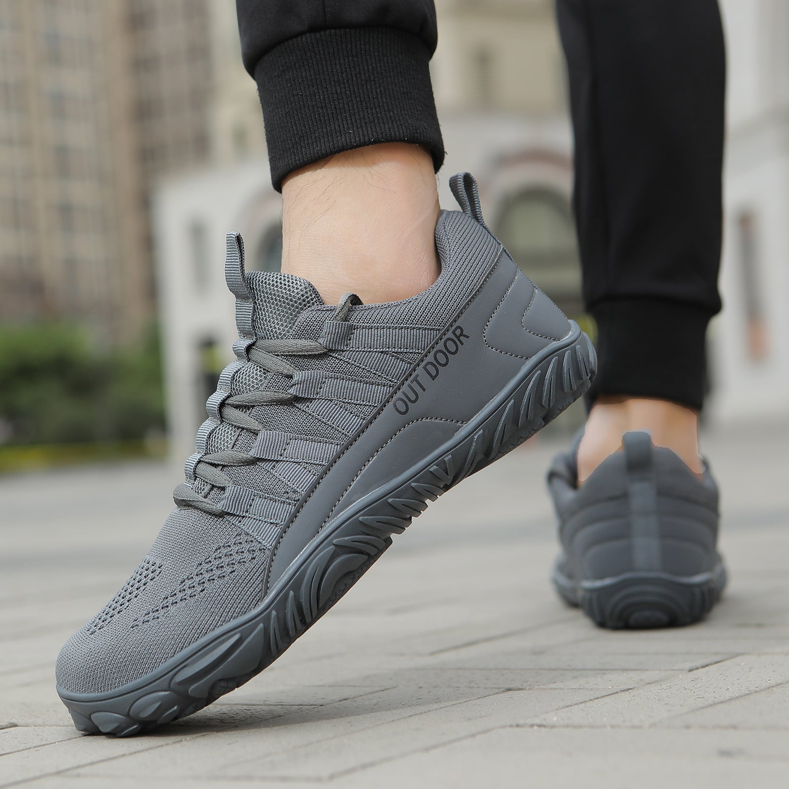 Five-Finger Wide-Toe Hiking Shoes Hiking Shoes Flying Woven Shoes Casual Sports Men's Shoes Non-Slip Walking Shoes Cycling Shoes Outdoor Shoes